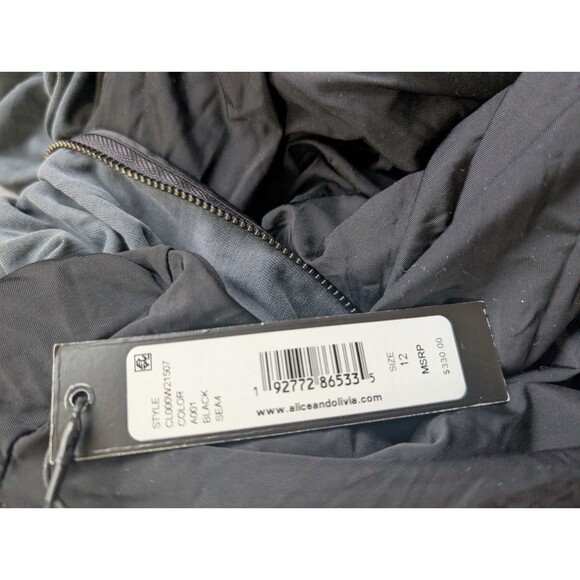 Alice + Olivia KATHERINA RUCHED FITTED Modal Blend Soft Stretch 12 - Picture 14 of 14